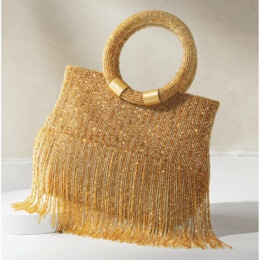 Akia Beaded Bag, , large