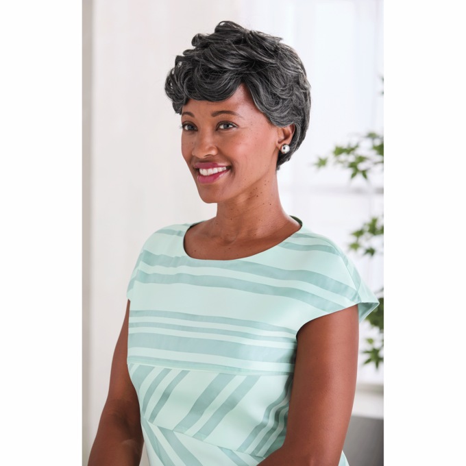 Cheri Human-Hair Blend Wig, , large