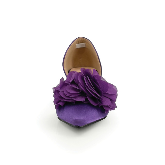 Amanda D'laurie D'Orsay Ruffle Pump with Memory Foam Footbed, , large