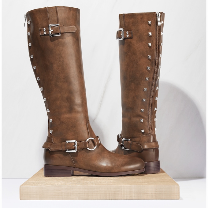 Back-Zip Buckle Boot, , large