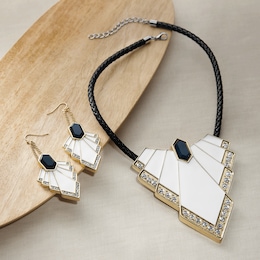  Art Deco Necklace &amp; Earring Set, , large