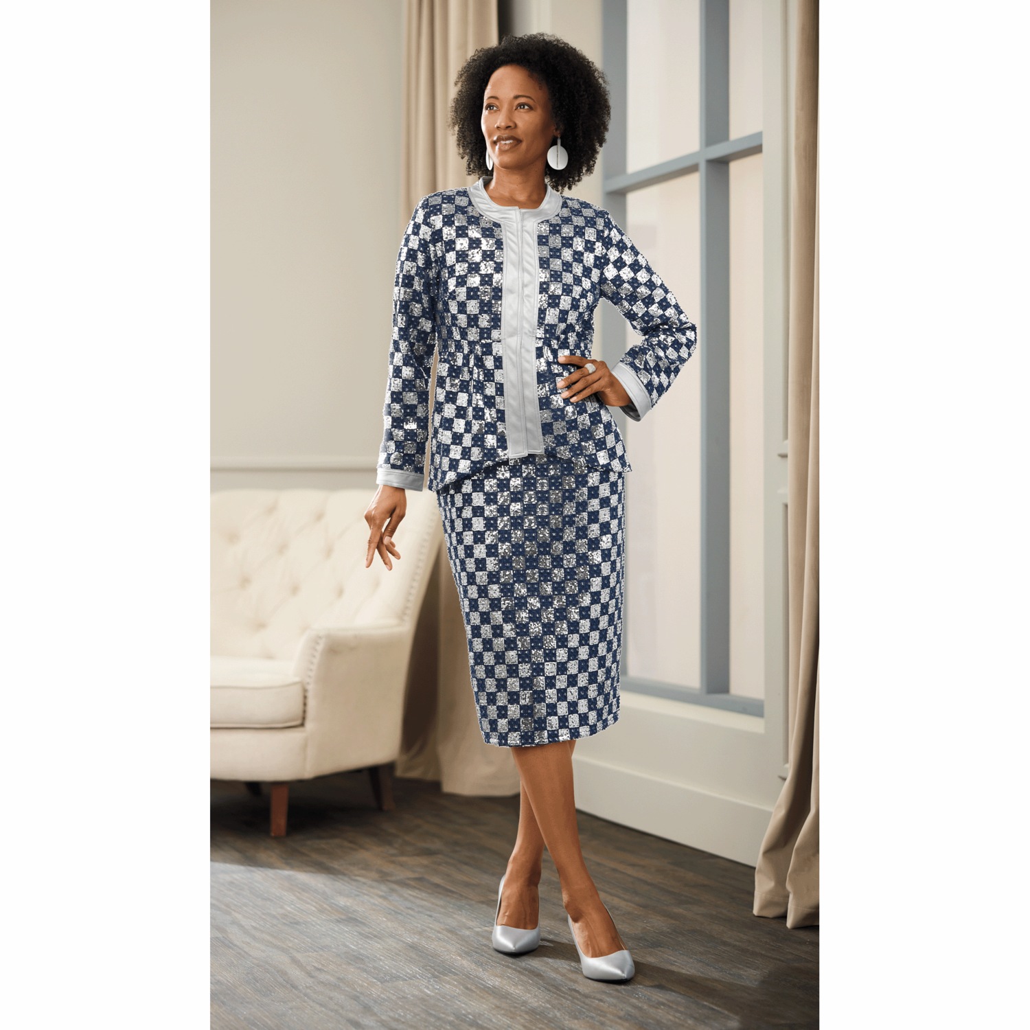 Sequin jacket dress on sale