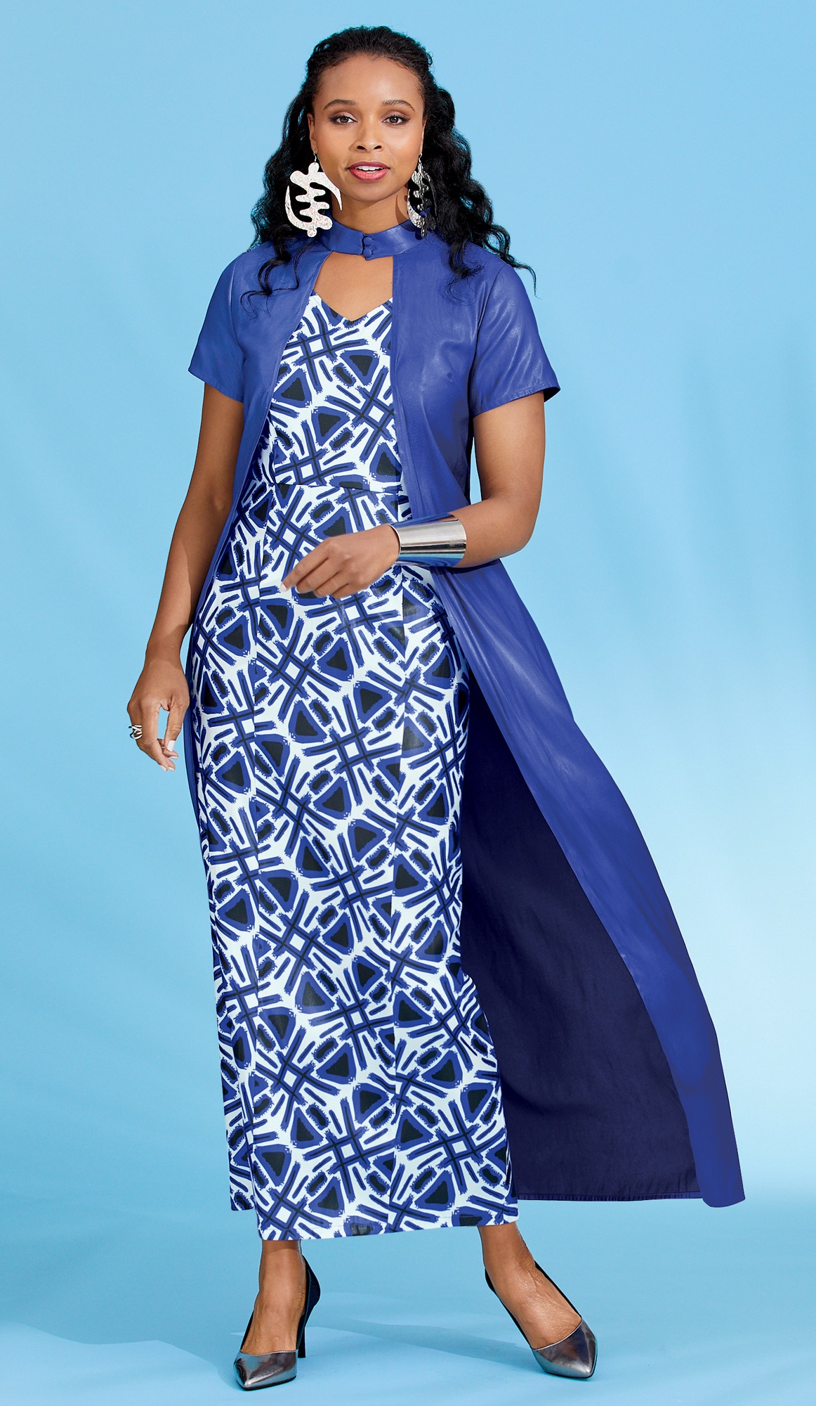 Naiya Cape Jacket Dress | ASHRO
