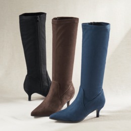 Amanda D&#39;laurie Tall Faux-Suede Waterproof Stretch Boot for Women, , large