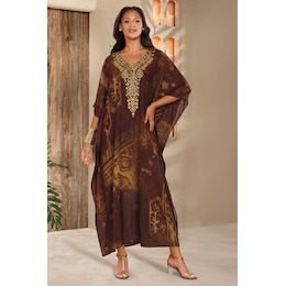 Trinity Long Printed Caftan for Women, , large
