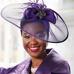 Lydia Bow Fascinator, , large