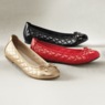 Quilted Bow Ballet Flat, , large
