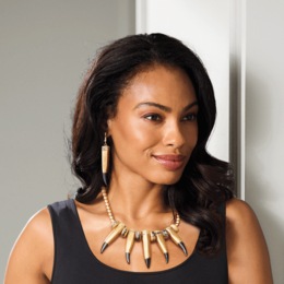 Horn Necklace &amp; Earrings Set, , large