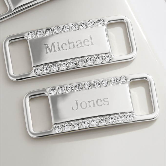 Personalized Pair of Buckle-Style Shoelace Charms, , large