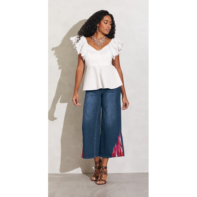 Anessa Cut Out Lace Top, , large