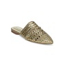 Woven Mule, Gold, large