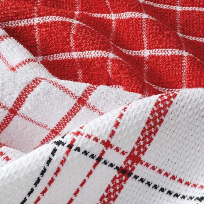 Color Connection 20-piece Kitchen Towel Set, Delicious Red, large