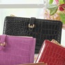 Women's Faux-Croco Wallet, , large
