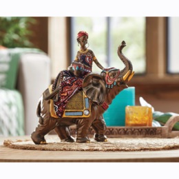Serena with Elephant Figurine, , large