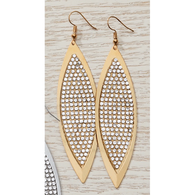 Crystal Wire Earrings, , large