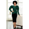 Holiday Velvet Pencil Skirt, , large