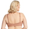 Lace Women's Bralette with Soft Stretch Lace and Wireless Comfort, Nude, large