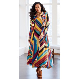 Chiffon Maxi Jacket Dress, , large