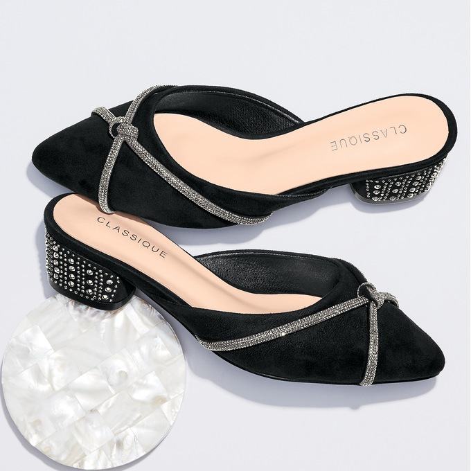 Classique Cross-Strap Mule, , large