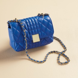 Quilted Chain-Handle Crossbody, , large