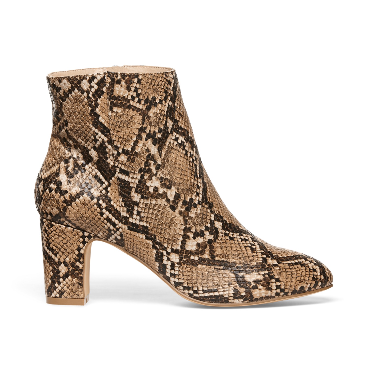 snake print bootie