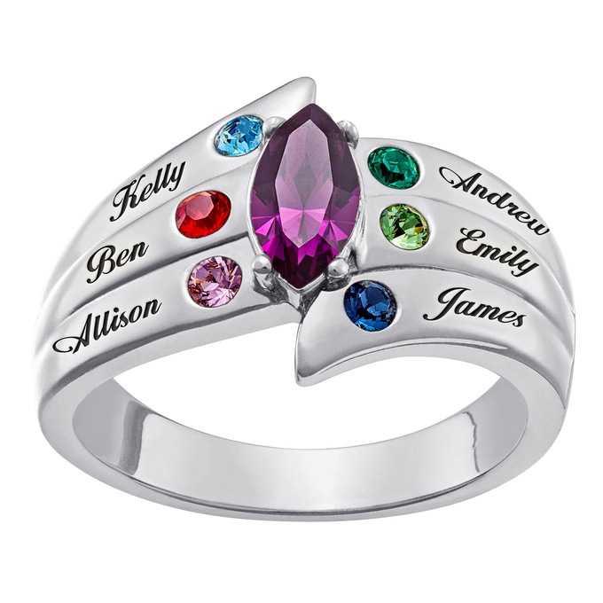 Personalized Family Ring, , large