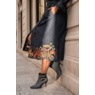 Tezlyn Women&rsquo;s Trench Dress in Denim with Embroidered, Appliqu&eacute;d Hem, , large