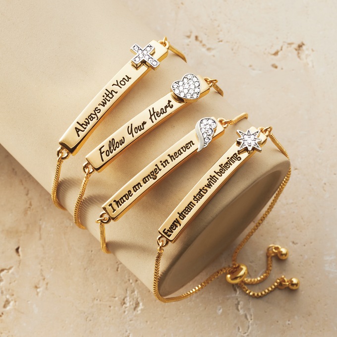 Faith Oval Adjustable Bracelet, , large