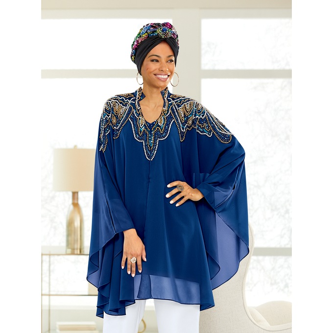 Shawna Open-Front Caftan, , large