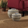 Set Of 2 Woven Striped Baskets, , large