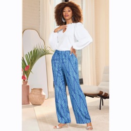 Marley Keyhole Top and Pia Printed Pant, , large