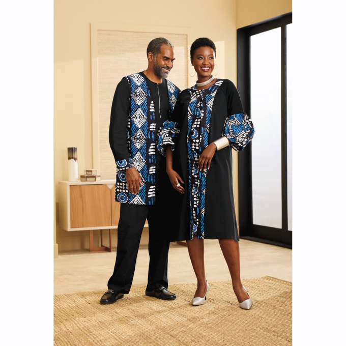 Tendai Flyaway Jacket Dress and Men&#39;s 3-Piece Pant Set, , large