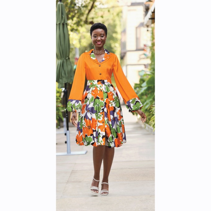 Lilada Bubble-Hem Dress, , large