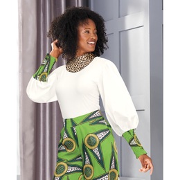 Akasi Mixed Media Top, , large