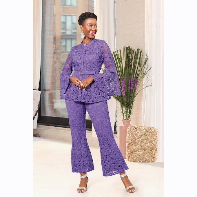 Lexi Lace 3-Piece Pant Outfit, , large