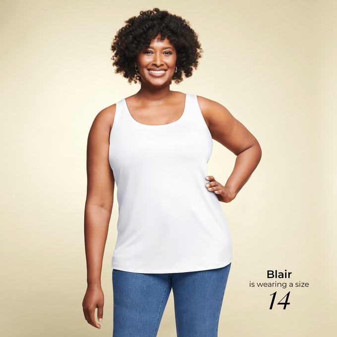 Silky, Stretchy, Essential Layering Tank, , large