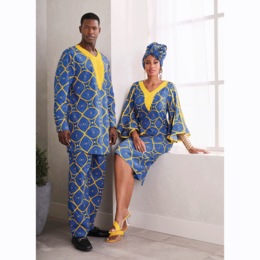 Delecia Sheath Dress, Delecia Headwrap and Deondre Pant Set, , large