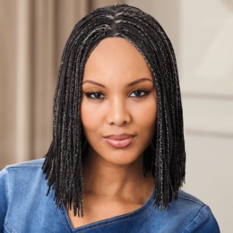 Shamika Micro-Braid Wig, Off Black Gray, large