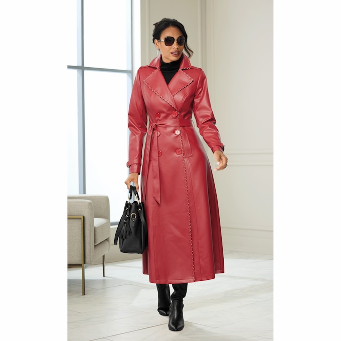 Nora Faux Leather Jacket, , large