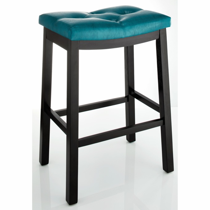 Avery Bar Stool, Teal, large