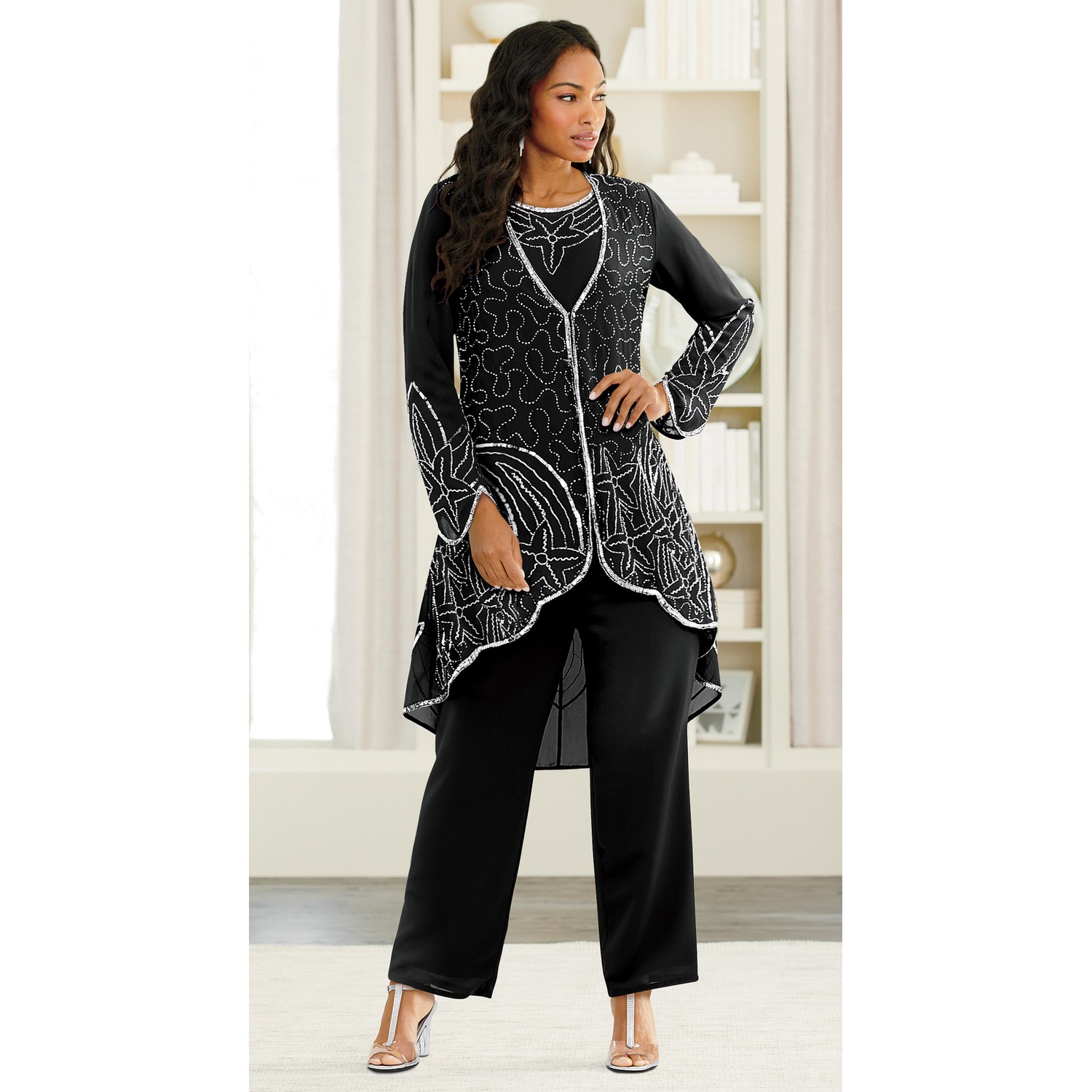 Women's 3 piece top pant set