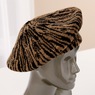 Wool-Blend Zebra Beret, , large