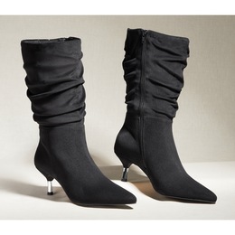 Ashro Faux-Suede Scrunch Boot, , large