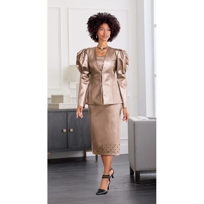 Gilda Beaded Skirt Suit, , large