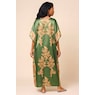 Blare Long Caftan for Women, Dark Olive, large