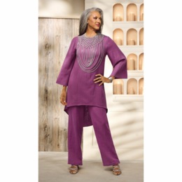Reyna Gauze Pant Outfit, , large