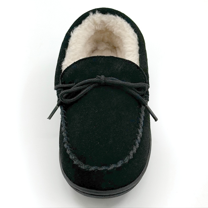 Women's Genuine Suede Moccasin with Faux-Fur Lining, , large