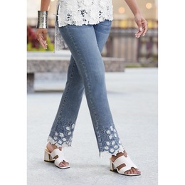 Kandi Embellished Jean, , large