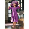 Renira Lace Fit-and-Flare Dress and Hat, , large