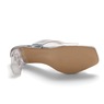 Maleesa Women's Slide with Faux-Leather Strap & 2.75” Clear Heel, , large